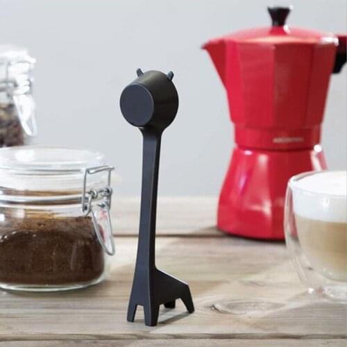 1pc Creative Cartoon Giraffe Coffee Spoon Cafe Home Milk Tea Stirring Scoop Coffee Bean Powder Quantitative Spoon Coffeeware