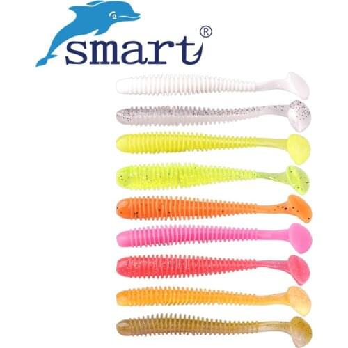 10Pcs Soft Fishing Lure 95mm/3.6g Silicone Bait Isca Artificial Para Pesca Grub T-tail Fake Fish Feeder Leurre Souple Wobblers
