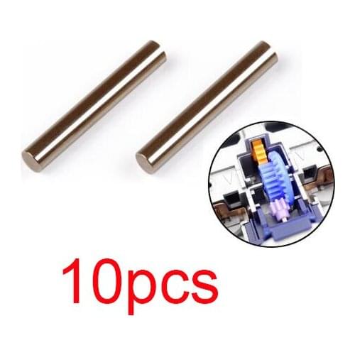 10Pcs Stainless Steel Gear Shaft Straight Shaft 15390 For Tamiya Mini 4WD Racing Car Model