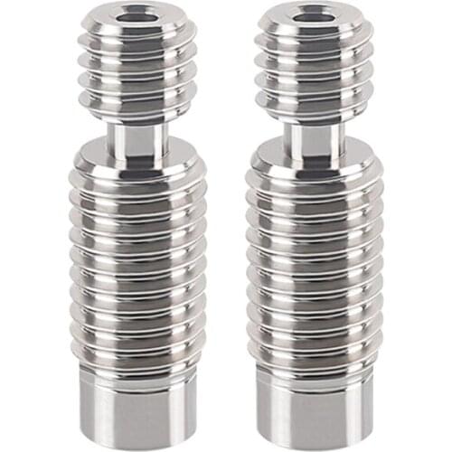 3D Printer Titanium V6 Heat Break All Metal Thermal Barrel Feeding Tube 2Pcs