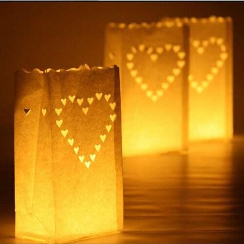 20pcs/lot New Arrival Holder Paper Lanterns Candle Bag For Party Home Outdoor Wedding Decoration