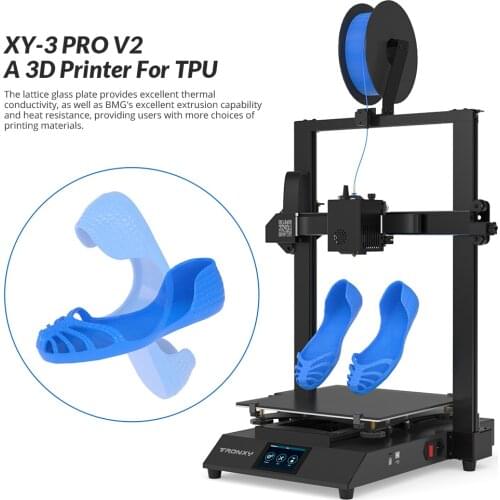 Tronxy XY-3 PRO V2 Double Z axis 300*300mm direct Extruder open source Silent guide rail pulley Flexible Material TPU 3D Printer
