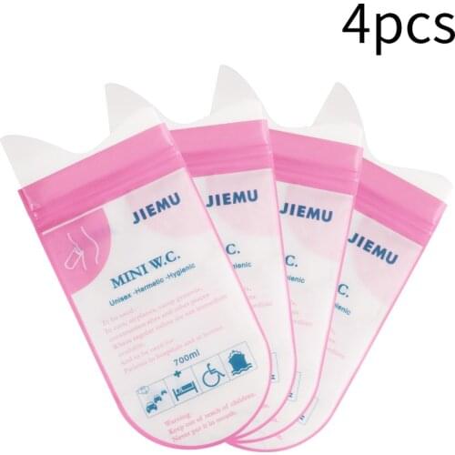 4pcs Outdoor Disposable Urinal Bag Emergency Pee Bag Camping Male Female Kids Adults Toilet For Baby/Women/Men Vomit Bag
