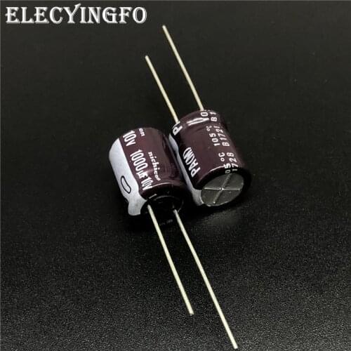 5pcs/50pcs 1000uF 10V NICHICON PA Series 10x12.5mm High Reliability Low Impedance 10V1000uF Aluminum Electrolytic capacitor
