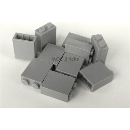 50pcs/lot MOC Bricks light gray Brick 1 x 2 x 2 with Inside Stud Holder fit with 3245C Building Blocks DIY Toys children gifts