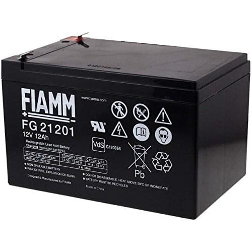 FIAMM FG21201 12V 12Ah lead acid rechargeable battery ideal for child car, Peg Perego, Electromedicine, electric scooter