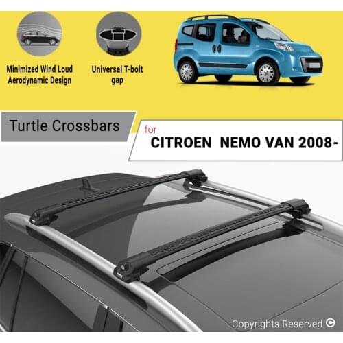 BARS FOR CITROEN NEMO VAN 2008 ON ALUMINUM ALLOY SIDEBARS CAR ROOF RACK LUGGAGE CARRIER CROSSBAR
