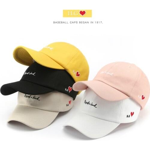 SLECKTON Cotton Baseball Cap for Men Women Summer Visors Letter Embroidery Casual Girls Boys Snapback Hats Unisex Peaked Caps