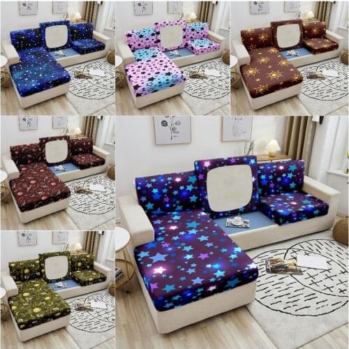 Star Pattern Elastic Corner Sofa Seat Cover Sofa Seat Cushion Covers Stretch Sofa Silpvover Couch Cover Funda de Sofa