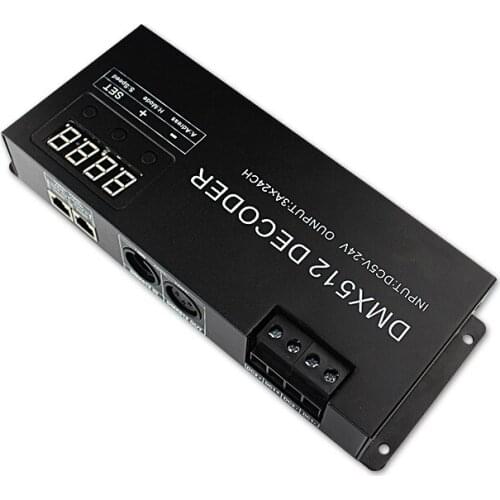 DC5-24V PWM Control Signal Digital Display 24 channel 24CH RGB DMX512 Decoder