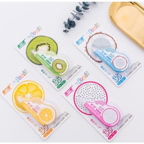 DL South Korea creative stationery small fresh fruit with modified office supplies students with correction with error correctio