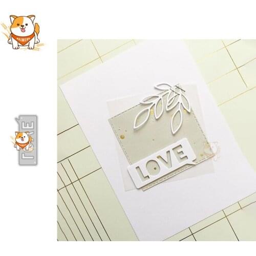 Love Word Dialog Metal Cutting Dies Mold Knife Scrapbooking Stencil DIY Embossing Craft Die Cuts Card Making New Dies For 2020