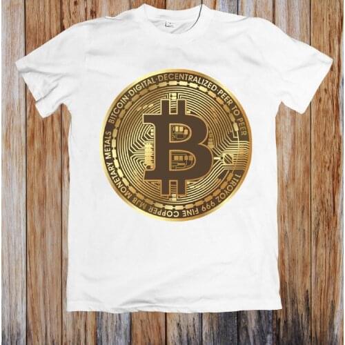 Summer Style New T Shirt Men O-Neck Tops Tees Summer Bitcoin Unisex T-Shirt T Shirt Printer