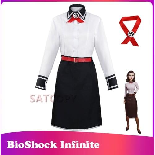 Game BioShock Infinite Cosplay Costumes Elizabeth Outfit Halloween Anime Women Uniforms Carnival