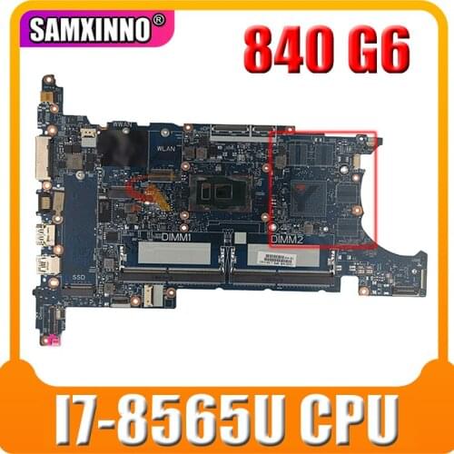 L62758-601 L62758-001 Laptop Motherboard For HP EliteBook 840 G6 With i7 8565U CPU Fully Tested