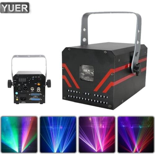 RGB Animation Pattern Laser Light DMX512 Stage Strobe Effect Laser Projector For Bar DJ Disco Party Dance Floor Club Restaurant