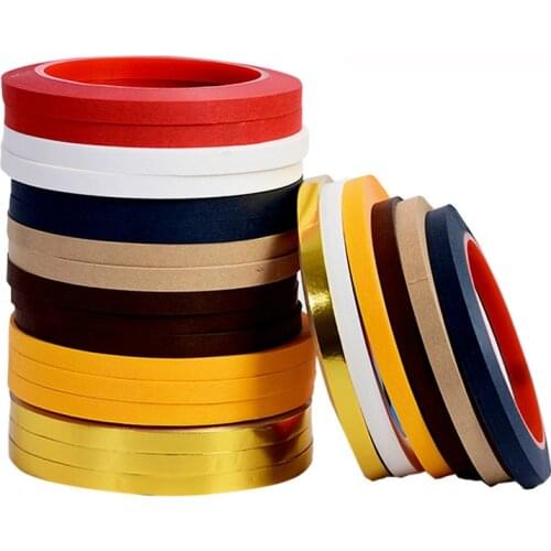 50M Colorful Hemming Paper Tape with Gum Adhesive Xuan Paper Tape for Chinese Painting Calligraphy Mounting DIY Craft