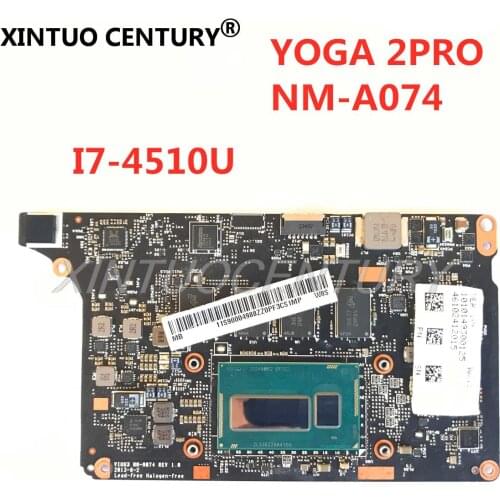 For Lenovo Yoga 2 Pro Laptop Motherboard NM-A074 5B20G38213 VIUU3 I7-4500/i7-4510U CPU 8GB RAM original motherboard Test OK