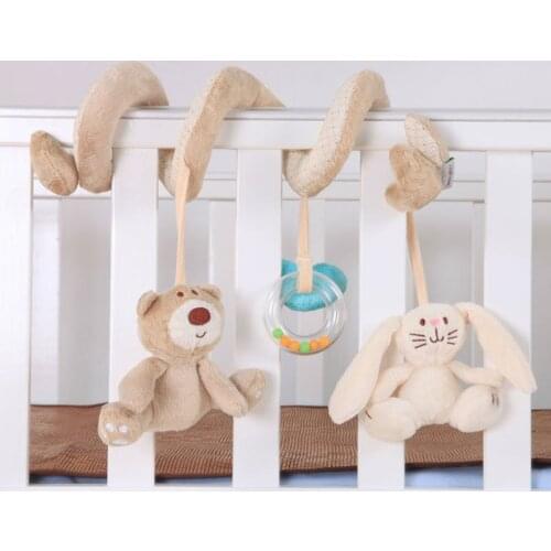 Baby Rattles Mobiles Educational Toys For Children Activity Spiral Crib Toddler Bed Bell Baby Playing Kids Stroller Hanging Doll