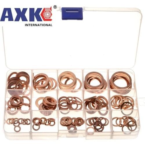 Copper Washer Gasket Kit Set Injector Metal China Plain 150pcs Rock Dealing Factory Axk005 Electrical