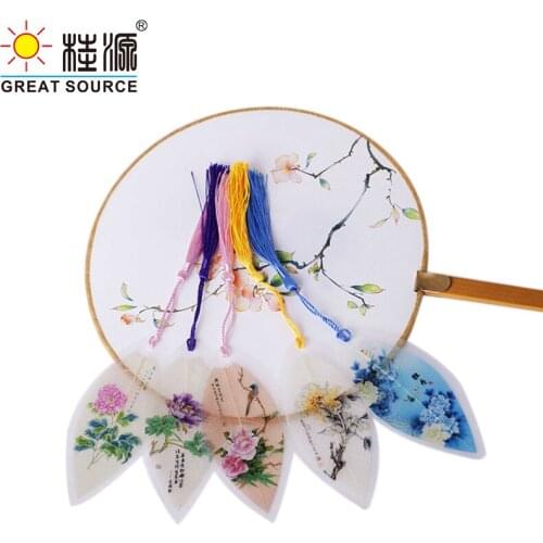 Natural Leaf Center Book Mark Printing Flower Plastic Cover Book Mark 10 Designs Per Set(10pcs)