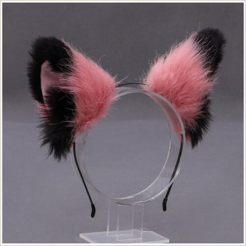 Cute Cat Fox Fur Ear Hair Hoops Night Party Club Cosplay Hairband Fur Headbands Bell Clips Girls Hair Accessories Ear Hair Band