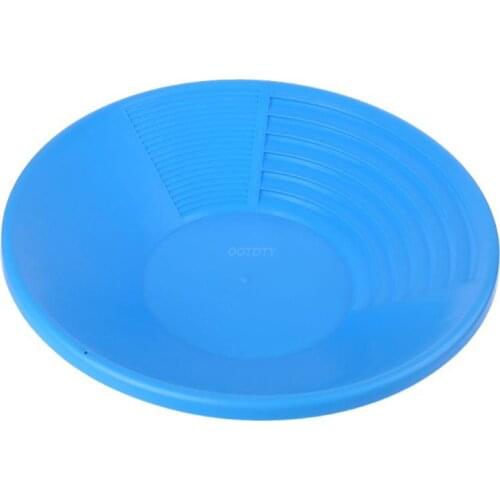 OOTDTY 15" Plastic Gold Pan Gold Basin For Sand Mud Mineral Processing Tools