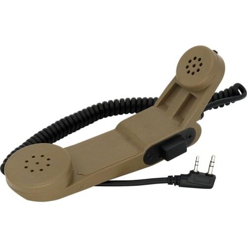 H250 Baofeng Kenwood walkie-talkie 2 pin Shoulder microphone ptt Military handheld speaker microphone