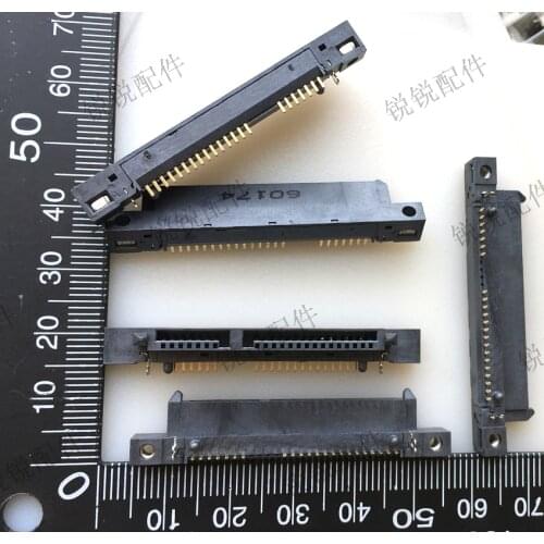 5pcs) SATA interface socket dip 7 15 hard disk interface female base 22P h4.0 pin pitch 1.27mm connector
