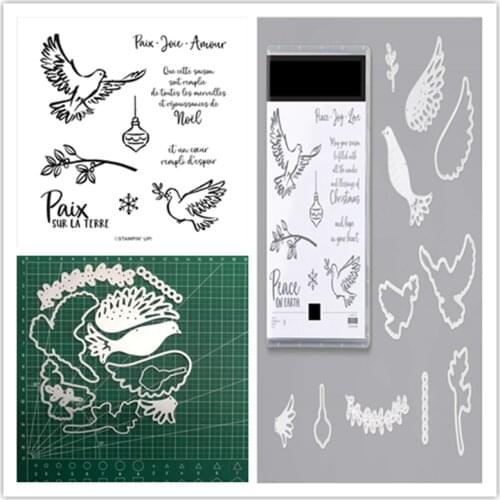 Christmas Metal Cutting Dies Scrapbooking New Arrival 2021 Clear Stamps and Dies Stencils for DecorationStamping Arts Crafts
