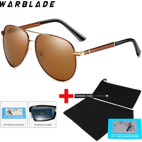 WarBLade New Brand Sunglasses Men Polarized Fashion Classic Pilot Sun Glasses Fishing Driving Goggles Shades For Men/Wome Oculos