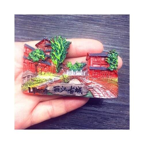 Old Town of Lijiang Yunnan China World Travel Fridge Magnet Tourist Souvenirs