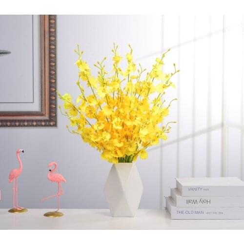Dancing Orchid Fake Flower Imitation Flower Decoration Imitation Bouquet High Quality Fake Flower Furniture Living Room Table TV