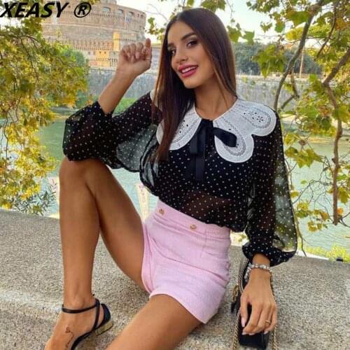 Блузки в горошек XEASY China At AliExpress