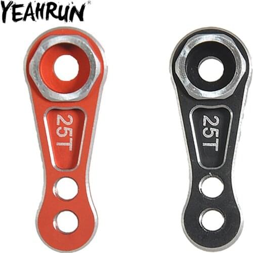YEAHRUN Metal 25T Tooth Steering Servo Arm Horn for Traxxas Unlimited Desert Racer UDR 1/7 Short Card RC Crawler Car Parts