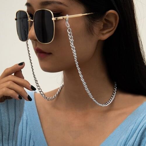 2021 Women New Glasses Chain Versatile Fashion Style Bead Chain Eyeglass Chain Lanyard Glasses Chains Daily Decorate Mujer