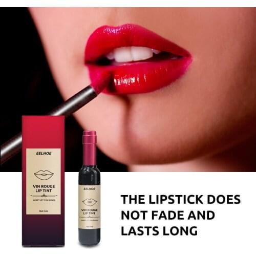 1PC New Arrival Wine Red Korean Style Lip Tint Baby Pink Lip for Women Makeup Liquid Lipstick Lip Gloss Red Lips Cosmetic TSLM1