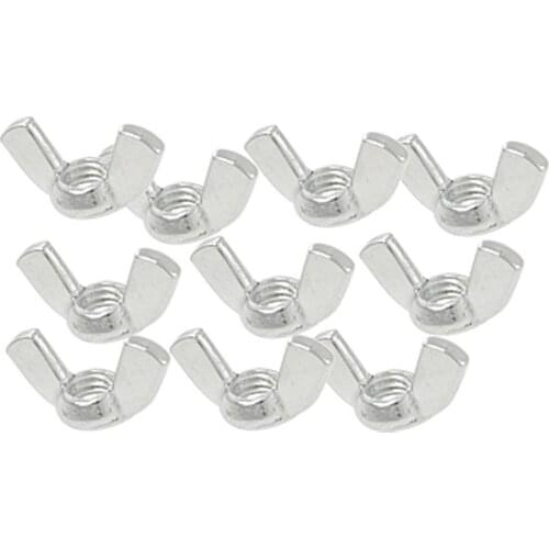 10Pcs 3mm Metal Wingnut Set Hardware Nut Fasteners LXM