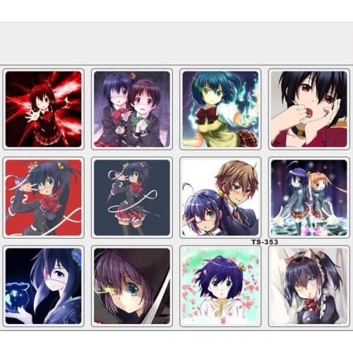 10 Pcs/lot Anime chuunibyou demo koi ga shitai Mobile phone desk car sticker Laptop glass removable sticker