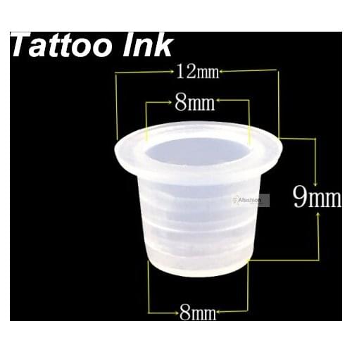 100pcs Disposable Plastic Tattoo Ink Cups 3d Permanent Tattoos Accessory Machine Caps Supplies