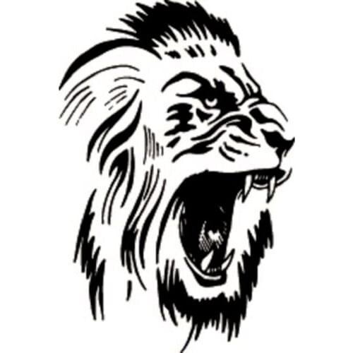 13.3X20CM LION FEROCIOUS FACE Vinyl Decals Motorcycle Car Sticker Car-styling S6-2094