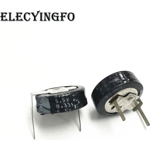 2Pcs/10Pcs/50Pcs 0.33F 5.5V0.33F ELNA DXJ Series 11.5x5mm 5.5V0.33F H-Type Farad Super Capacitor