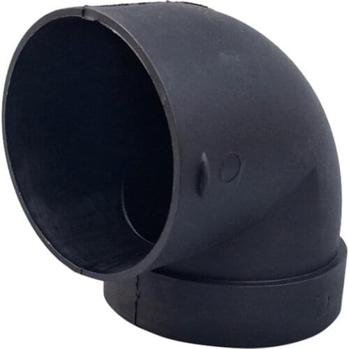 75mm Plastic Air Ducting Pipe Elbow Outlet Connector Air Parking Heater Accessory Connector Black Plastic Air Ducting Pipe Elbow