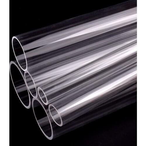 1pc 18-20cm Length O.D 60-110mm Acrylic Transparent Pipe Fish Tank Aquarium Garden Hydroponics Plexiglass Decorative Tube