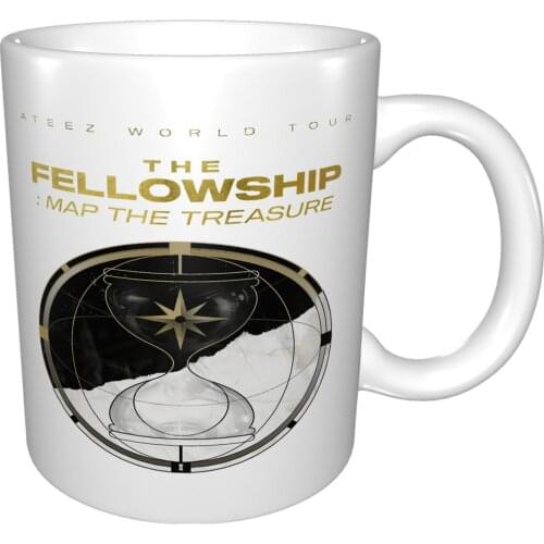 Ateez Kpop The Fellowship Map The Treasure Tour 2021 Concert Merch Atmungsaktives Mug Coffee Cup Coffee Mug Among Ac
