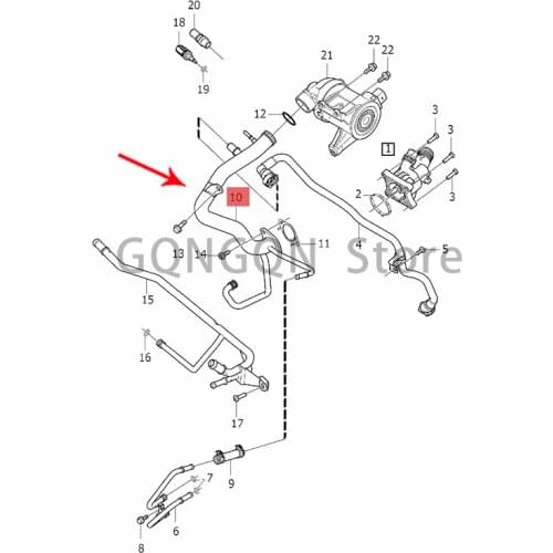 CAR inlet pipe 2015-2019vol voxc90 xc60 s60l Coolant hose Sub-kettle water pipe Radiator hose Expansion kettle exhaust pipe
