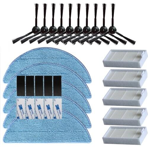 Side Brush Primary Dust filter Hepa Filter Mop pad for chuwi ilife v5 v5s V3 V3s v5 pro V50 V55 x5 robot vacuum cleaner parts