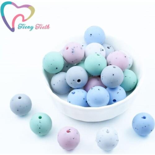 30 PCS 12 MM Baby Silicone Gritty Beads Granite Chewing Perle Silicone Childrens Goods Making Round Bead Silicone Baby Teether