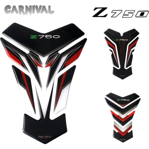 For Kawasaki Z750 Z750R Z750S Tankpad 3D Tank Pad Protector For Motorcycle Decal Sticker