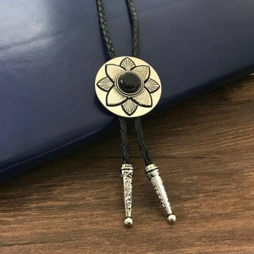 European and American fashion wedding accessories birthday gifts natural agate stone lotus boluo tie men and women tie women